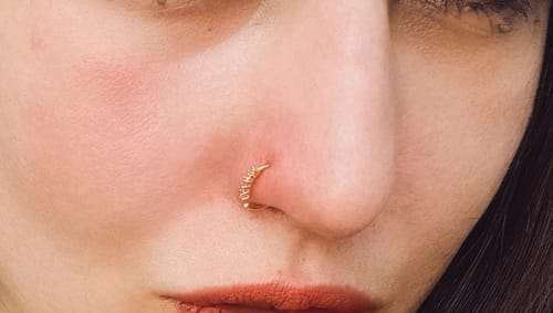 Customer photo review of Piercing au nez Nina