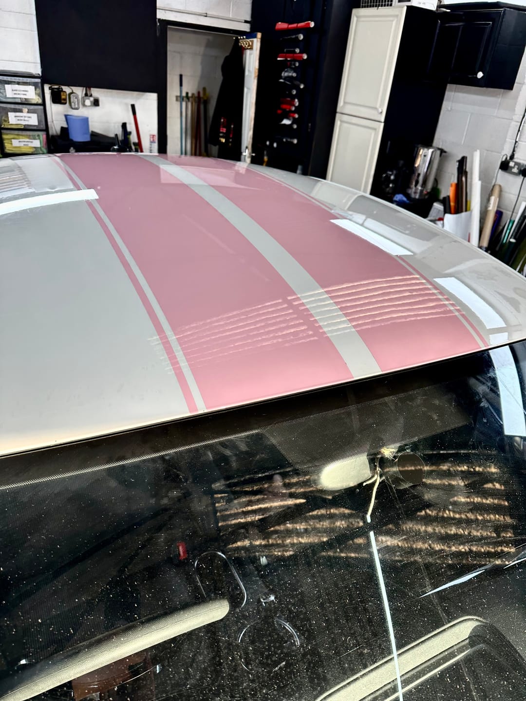 Customer photo review of High Glossy Baby Pink Vinyl Wrap