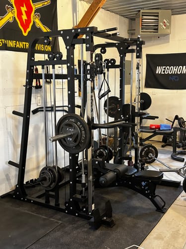 Customer photo review of MAJOR FITNESS All-in-One Home Gym Smith Machine Spirit B2