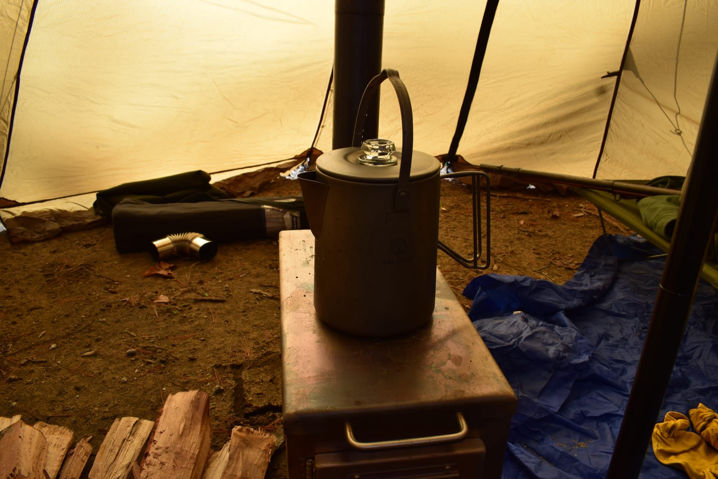 Customer photo review of Valtcan Titanium Percolator Coffee Maker Pot 1.5L Filter Brew Ultralight Weight Kettle 395g Total Camping Kettle 50.7 oz Capacity