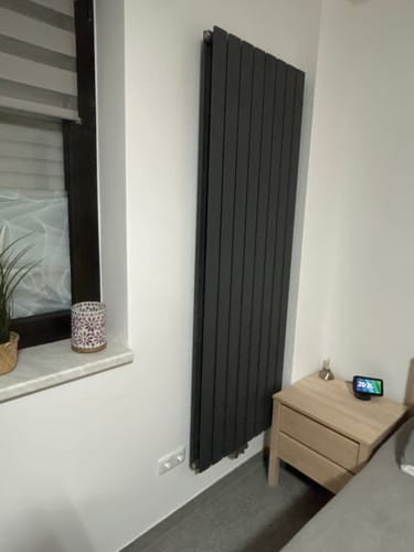Customer photo review of SONNI Flach Heizkörper Paneelheizkörper Wandheizung Mittelanschluss 1600*539mm Anthrazit