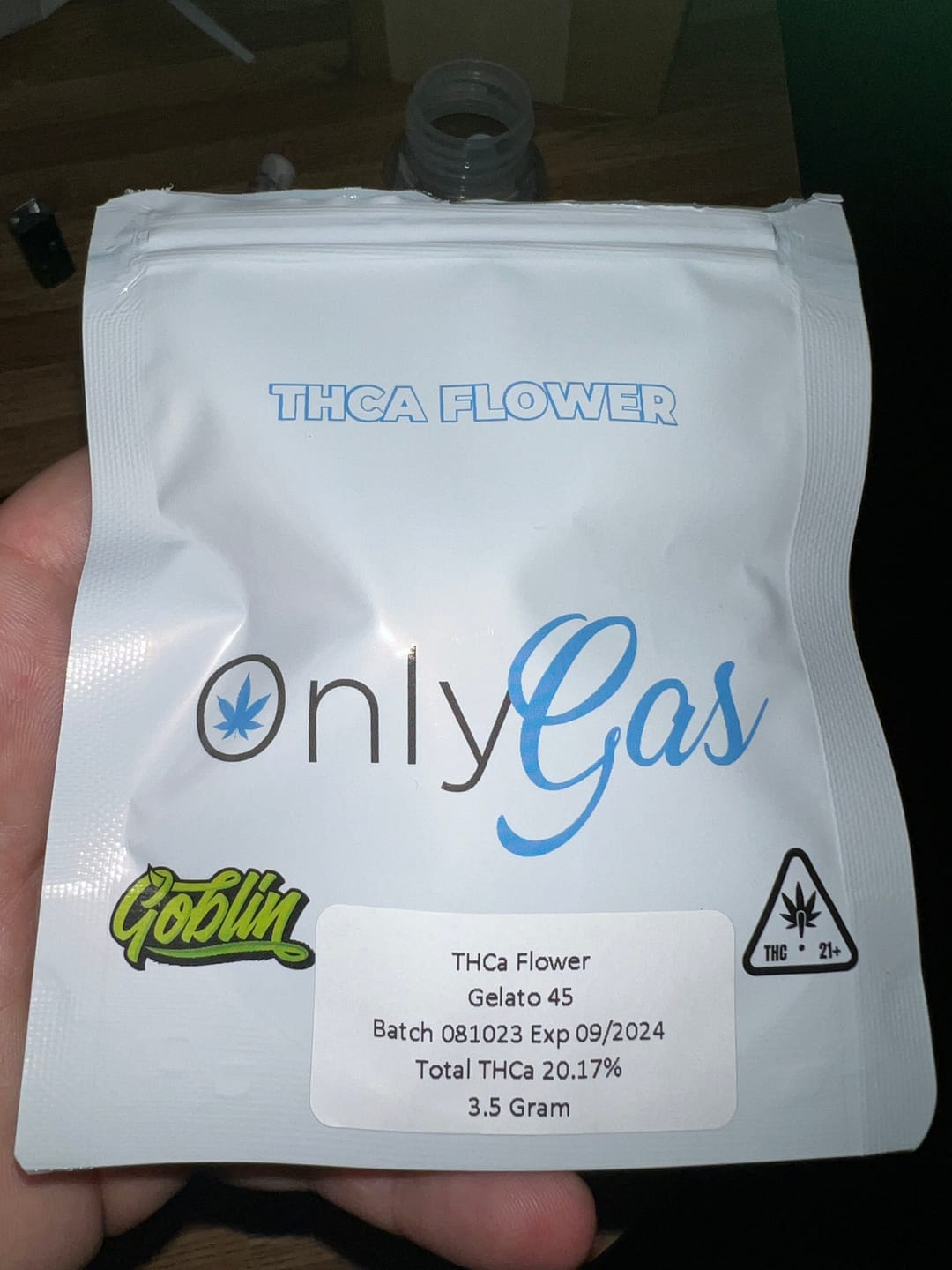 Customer photo review of Gelato 45 - THCa Flower