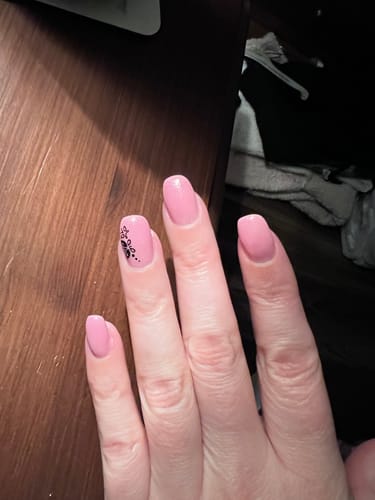 Customer photo review of Semilac Extend 5in1 805 Glitter Dirty Nude Rose UV Gel Polish 7ml