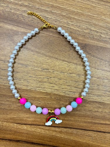 Customer photo review of Kids Unicorn Charm Necklace