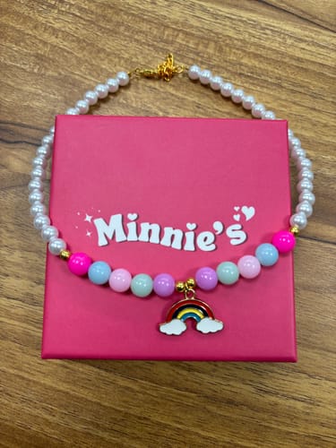 Customer photo review of Kids Unicorn Charm Necklace