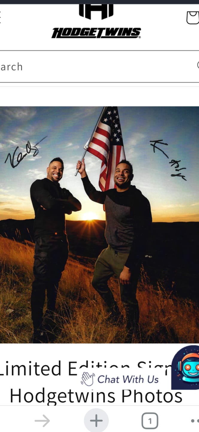 Customer photo review of Limited Edition Signed Hodgetwins Photos