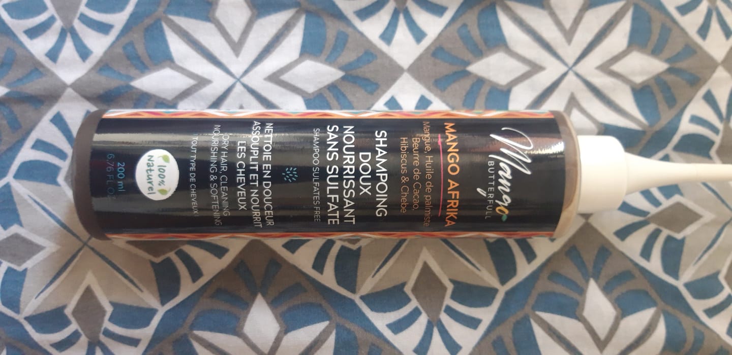 Customer photo review of Shampoing doux sans sulfates -   MANGO AFRIKA