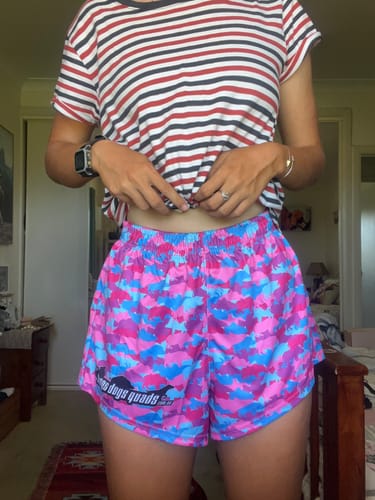 Customer photo review of 🔥NEW🔥 Pink Boars & Barra Footy Shorts - WITH POCKETS