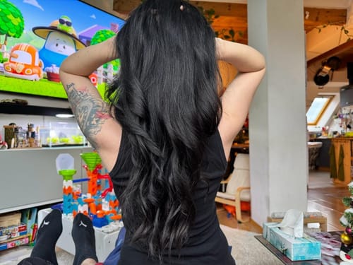 Customer photo review of 3% Herbal-Love Haarseife (Einstiegs-Haarseife/Alle Haartypen)