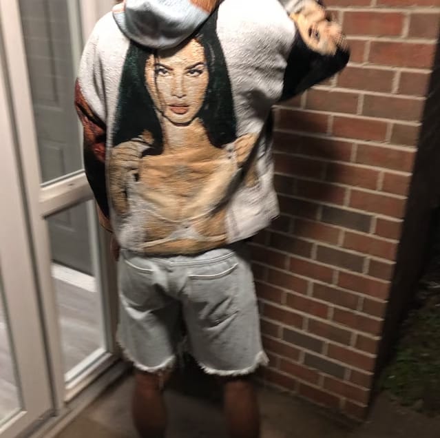 Customer photo review of Lana Del Rey Full Tapestry Hoodie