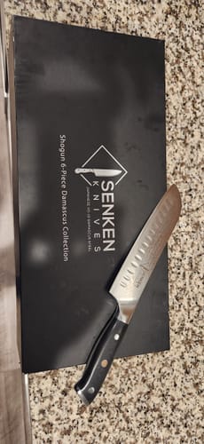 Customer photo review of "Shogun" Collection - Japanese VG10 Damascus Steel Knife Set