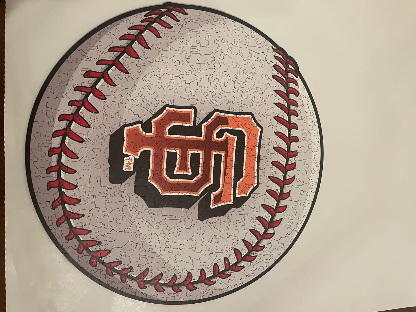 Customer photo review of San Francisco Giants™ - Wooden Puzzle