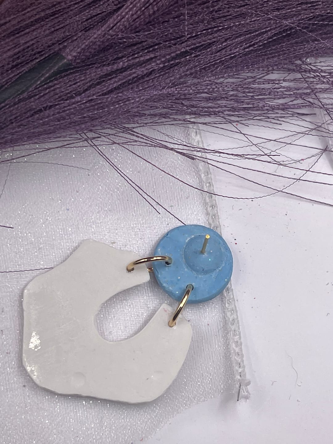 Customer photo review of Earring Post Embedder Kit
