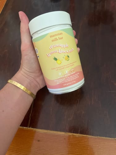 Customer photo review of Pineapple Lemon & Lime Crush Hydration Electrolyte Drink with Verisol® Collagen