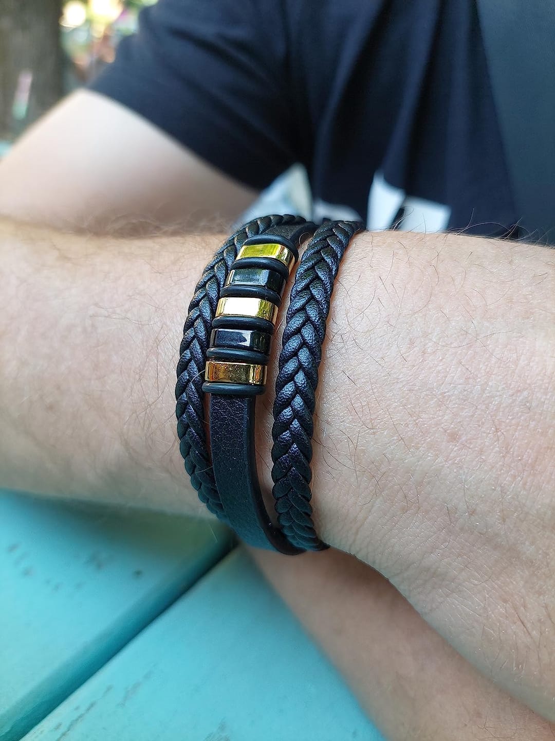 Customer photo review of Lederarmband "Glory"
