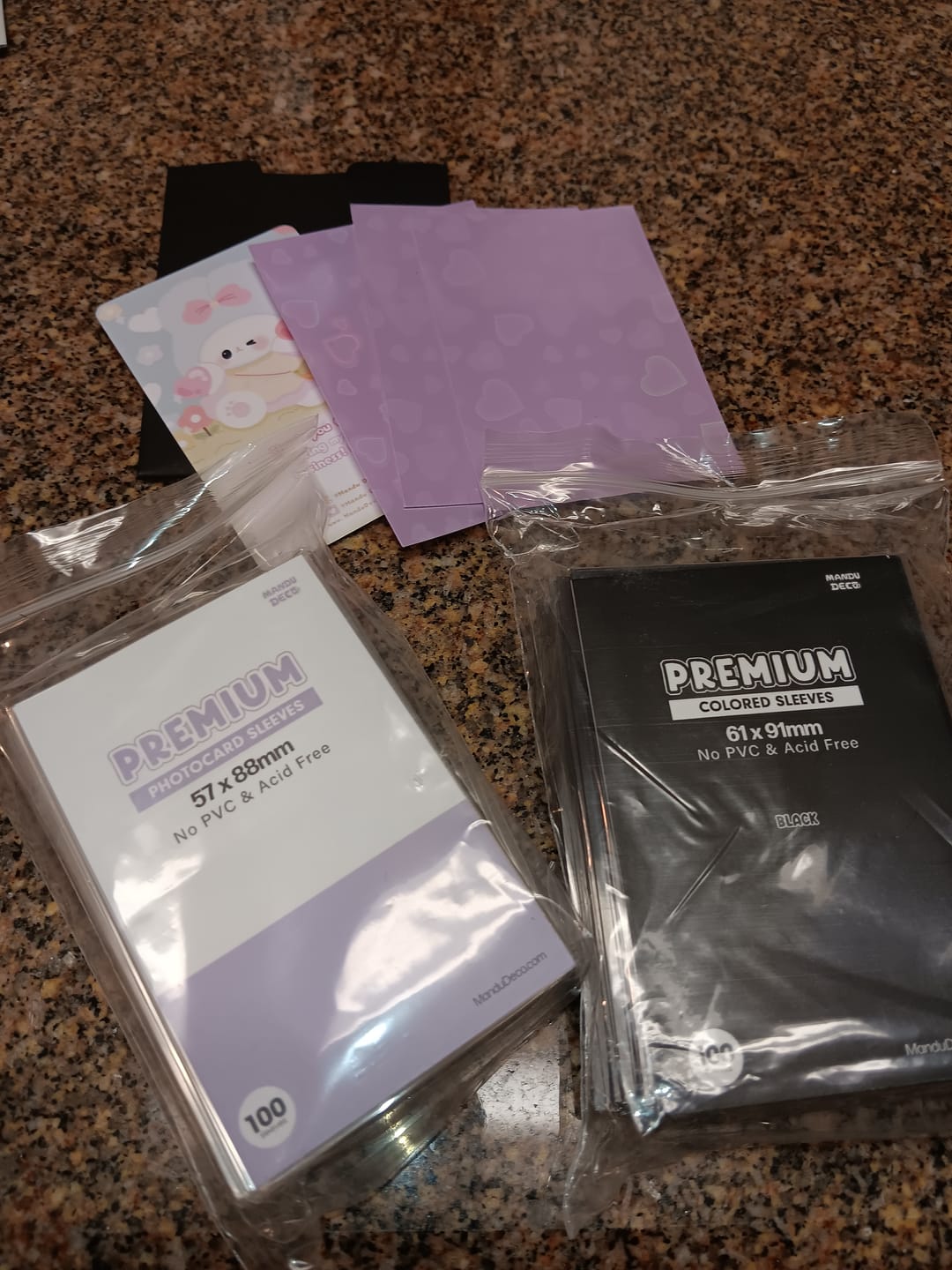 Customer photo review of COLORED PHOTOCARD SLEEVES - 61x91mm