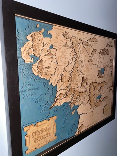 Customer photo review of 3D MIDDLE EARTH MAP