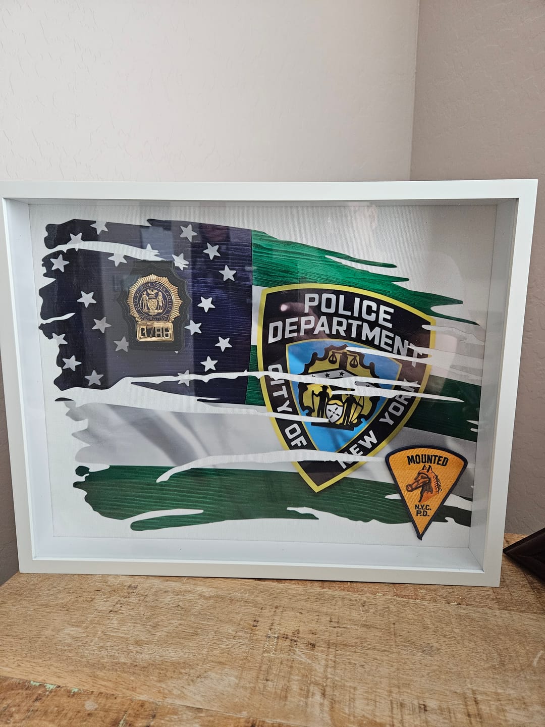 Customer photo review of NY New York Detective Police Badge Replica Movie Props *Customizable Badge Number*