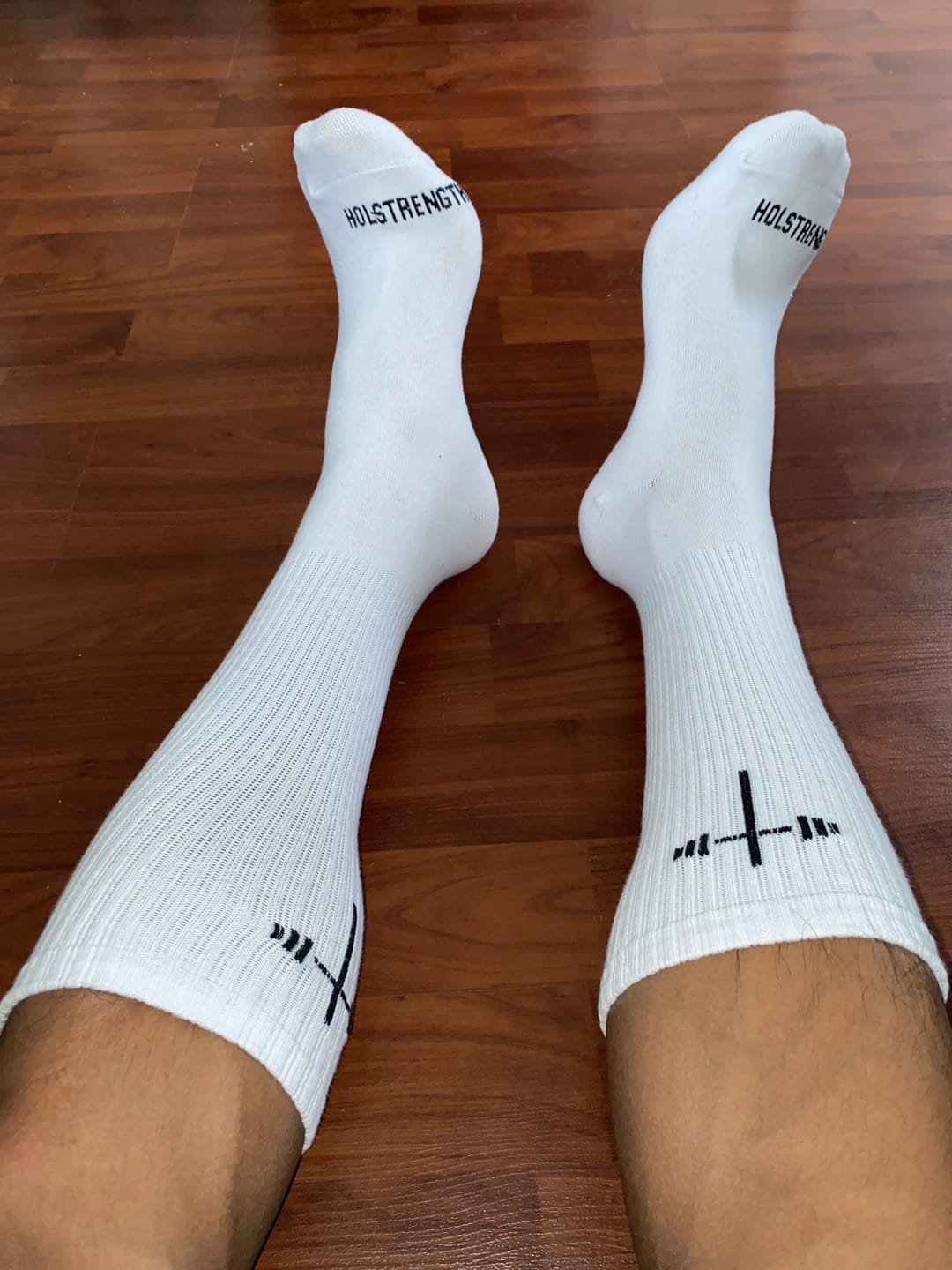 Customer photo review of Crew Socks (1 Pair) - White