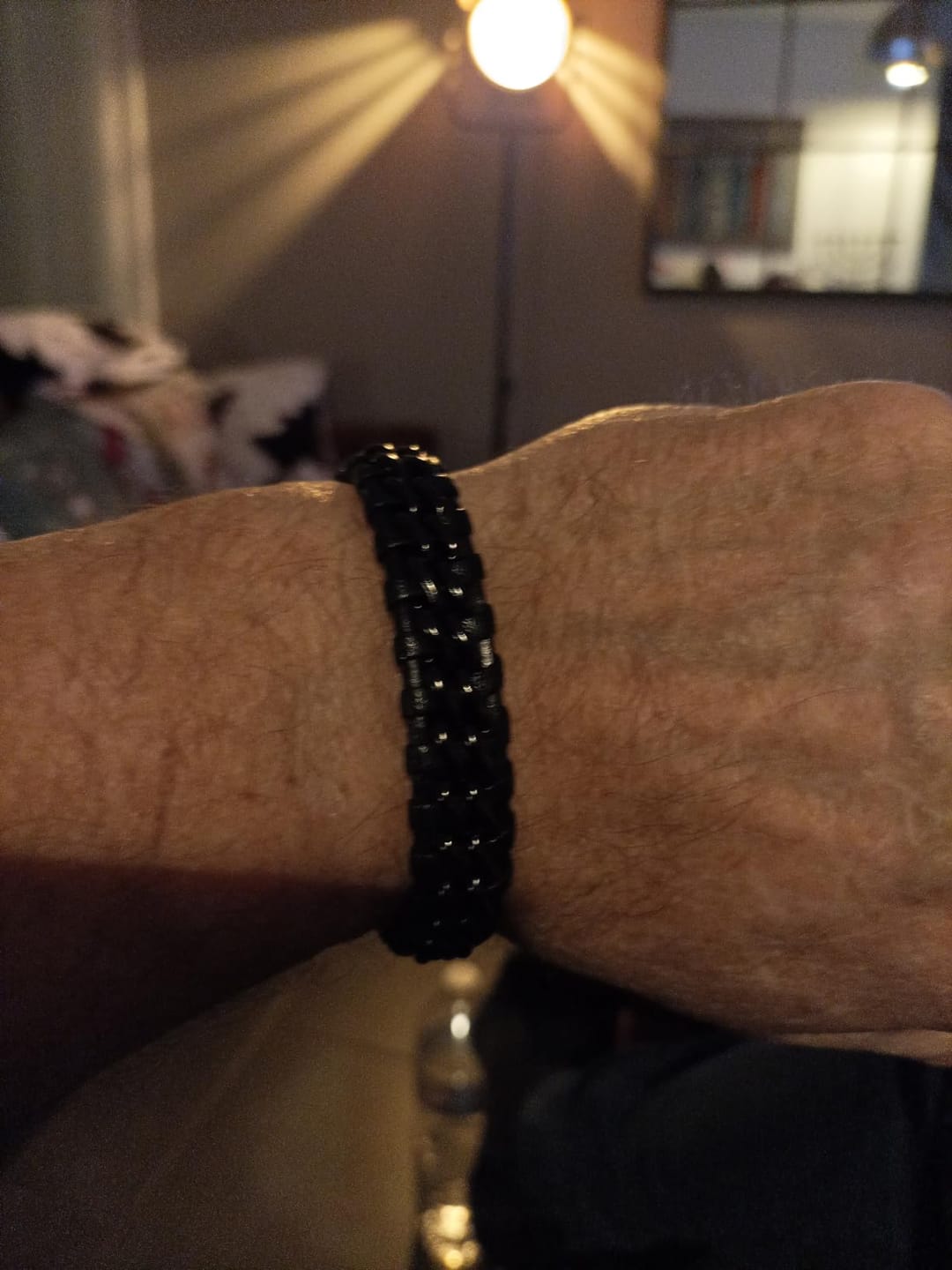 Customer photo review of Lederarmband "Steel"