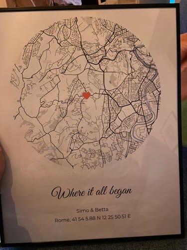 Customer photo review of Il luogo dove tutto è cominciato - Poster Personalizzato