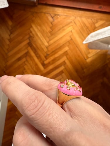 Customer photo review of Cosmic Mermaid Gold Ring