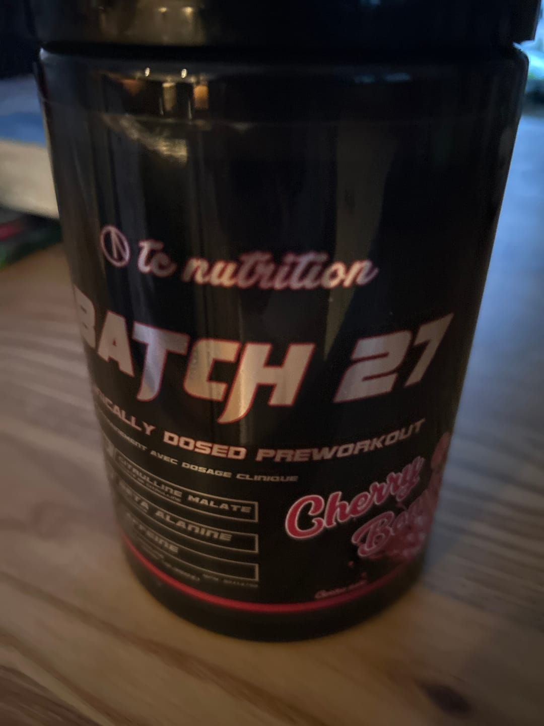 Customer photo review of TC Nutrition - Batch 27 Pre Workout 360g