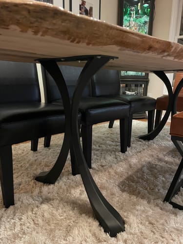 Customer photo review of Table Legs 421 Xeni 28H Metal with X-sharp Dining Furniture