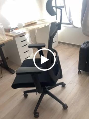 Customer video review of Silla Oficina Taylor Syncro Negro con cabecero