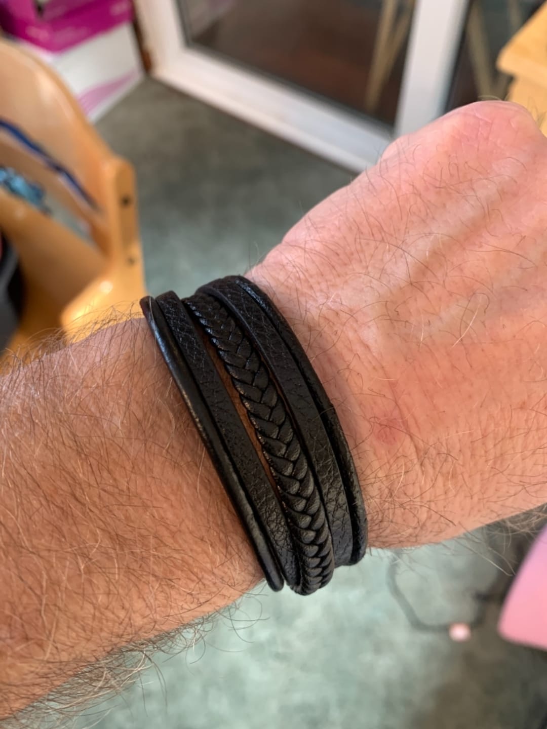 Customer photo review of Lederarmband "Braid"