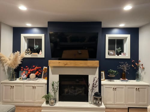 Customer photo review of Contemporary Mantels