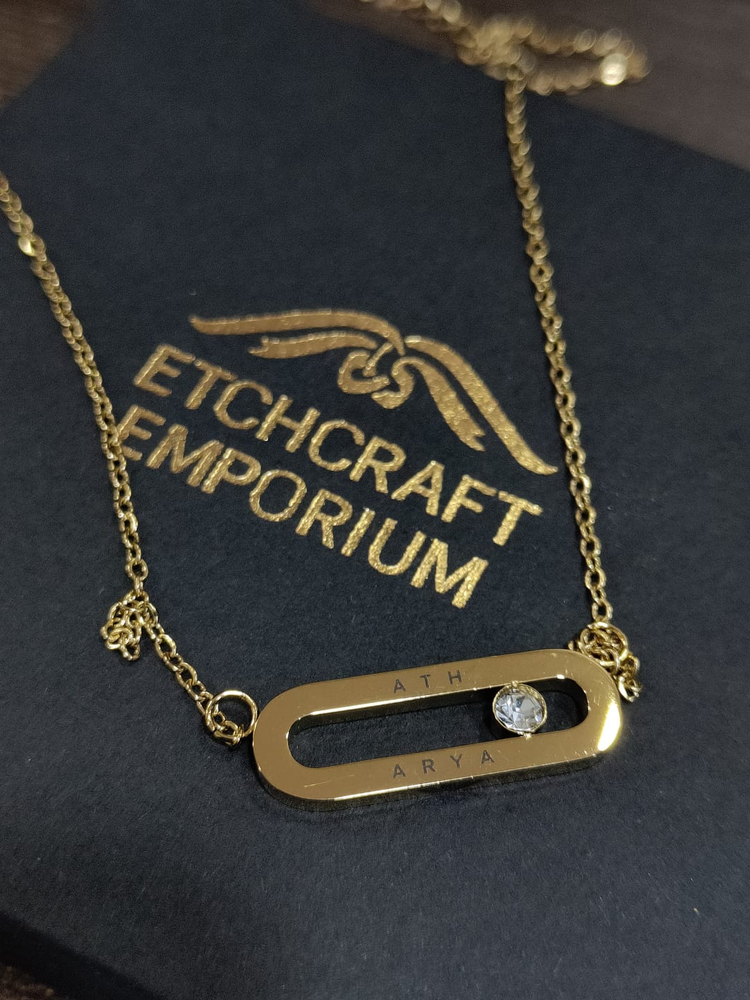 Customer photo review of Personalised Eternal Pendant