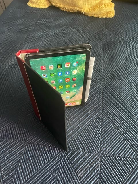 Customer photo review of Executive Leather iPad Case