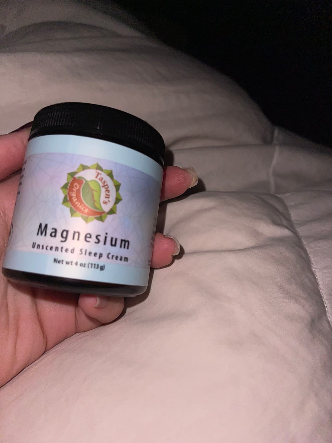 Customer photo review of Magnesium No More Aches Relief Cream