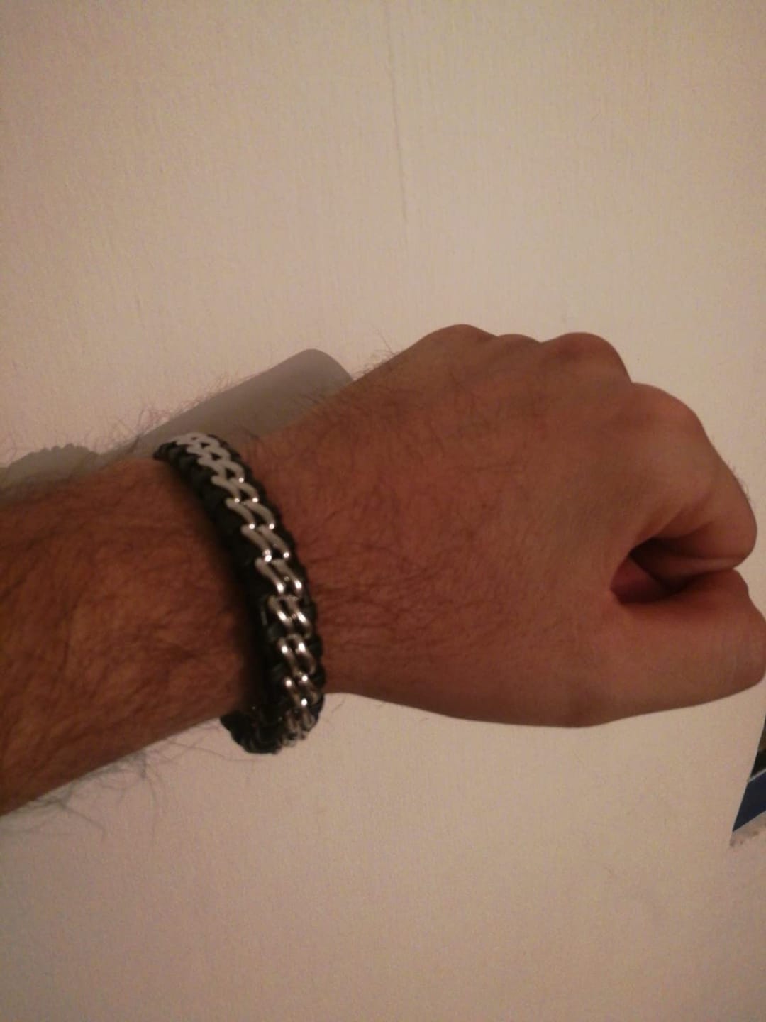 Customer photo review of Lederarmband "Steel"