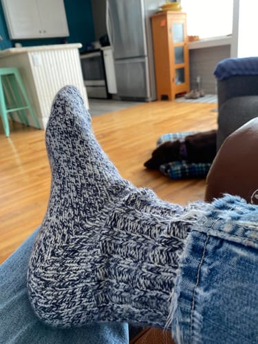Customer photo review of Ballston Unisex Thermal Merino Wool Ragg Socks for Winter & Outdoor Hiking - 3 Pairs for Men and Women