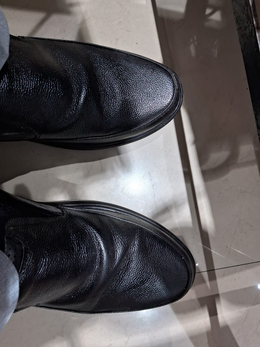 Customer photo review of Bacca Bucci Leather Office Slip-ons Formal Shoes | UK- 06 to 14