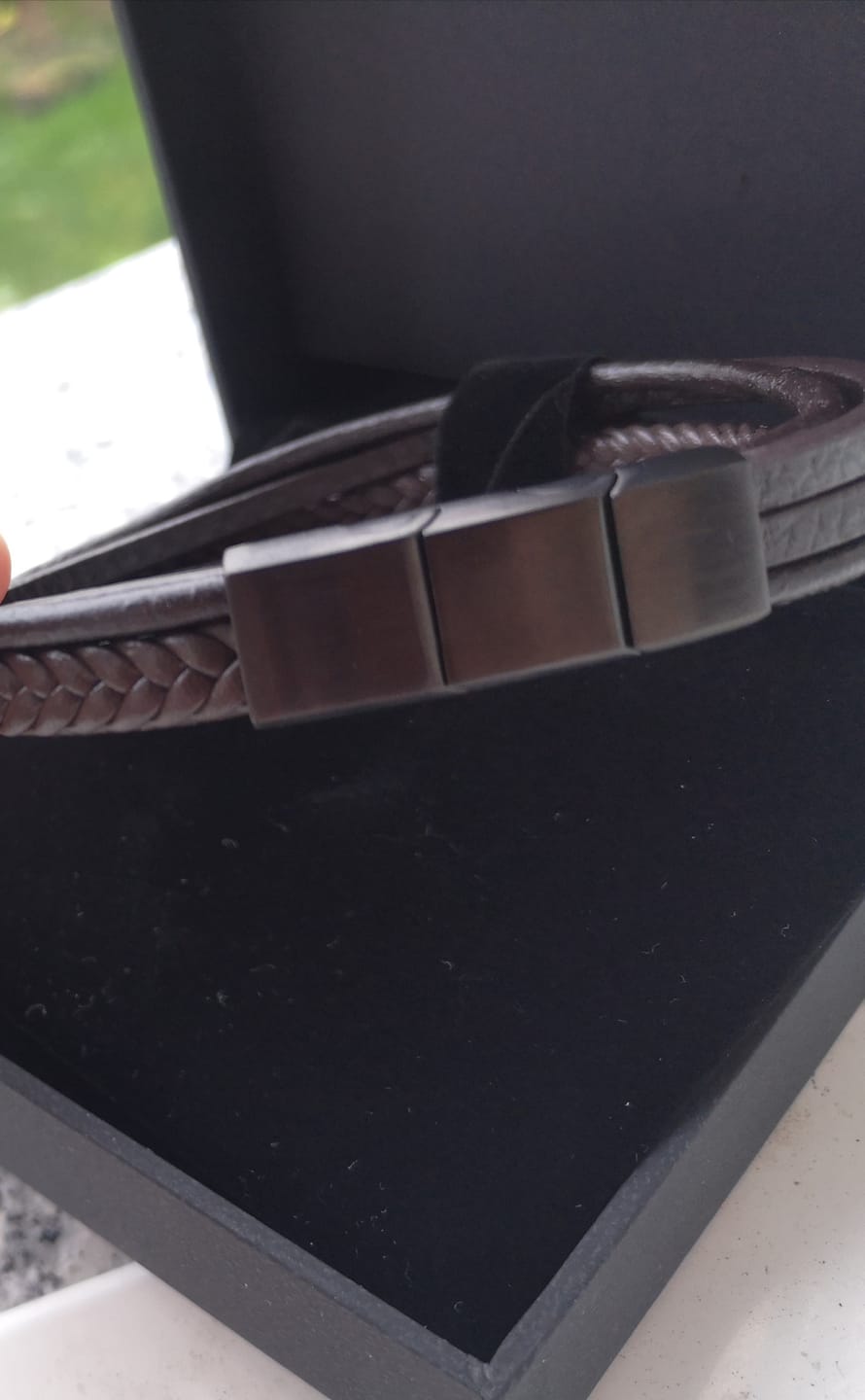 Customer photo review of Lederarmband "Braid"