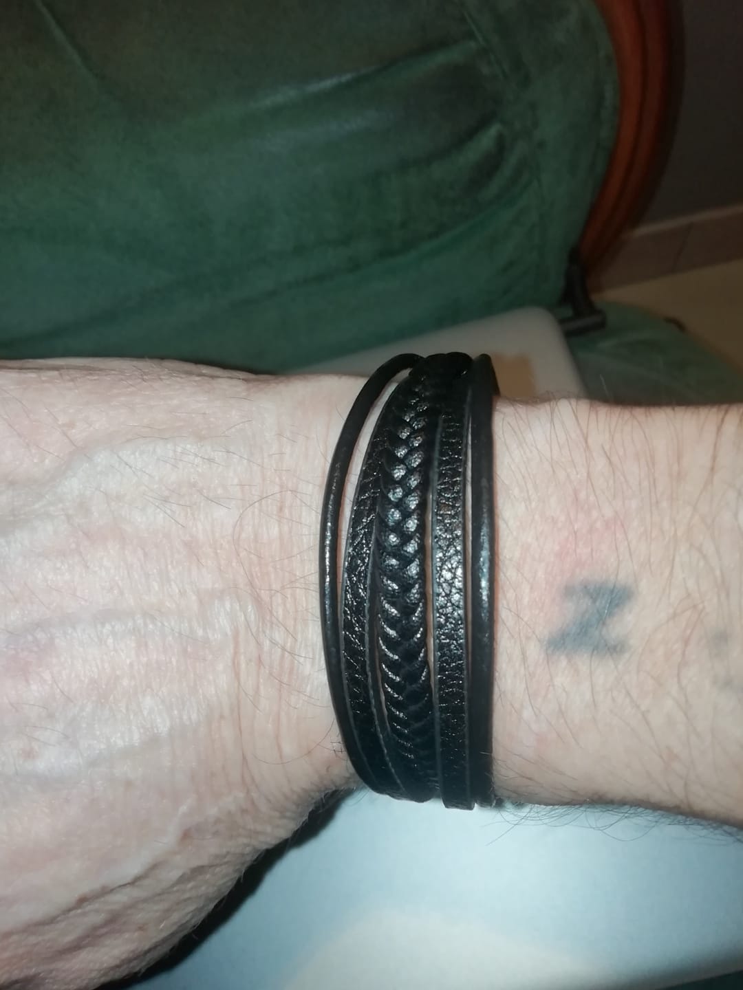 Customer photo review of Lederarmband "Braid"