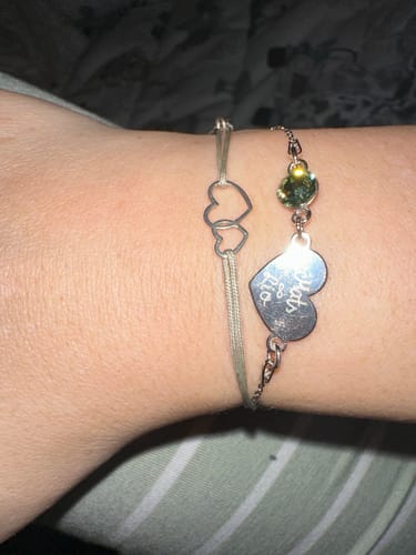Customer photo review of Armband mit Gravur "Herz"