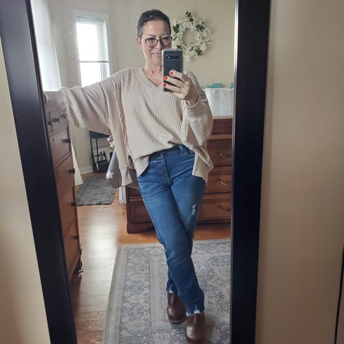 Customer photo review of Kancan Cigarette Button Jean