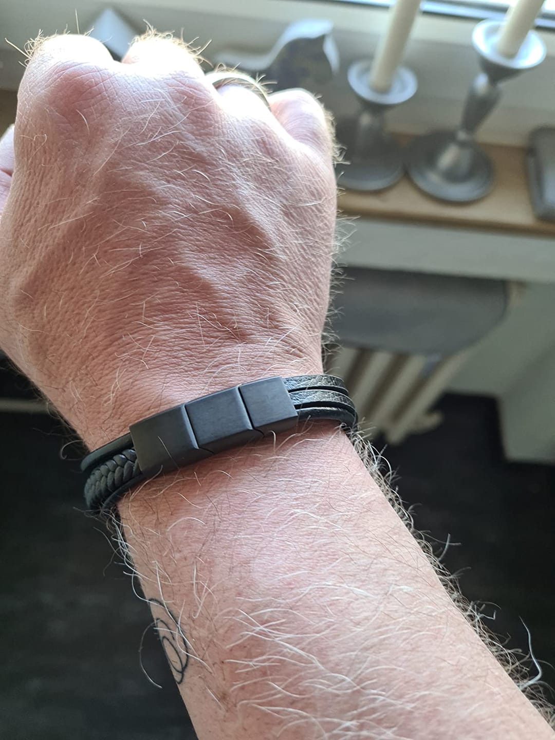 Customer photo review of Lederarmband "Braid"
