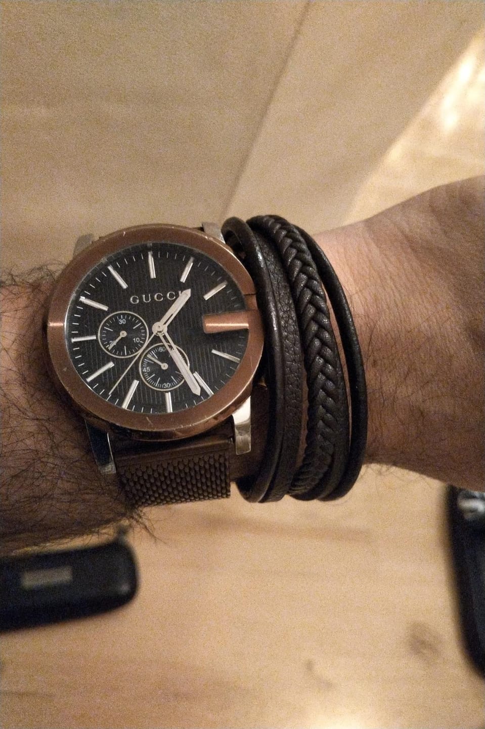 Customer photo review of Lederarmband "Braid"