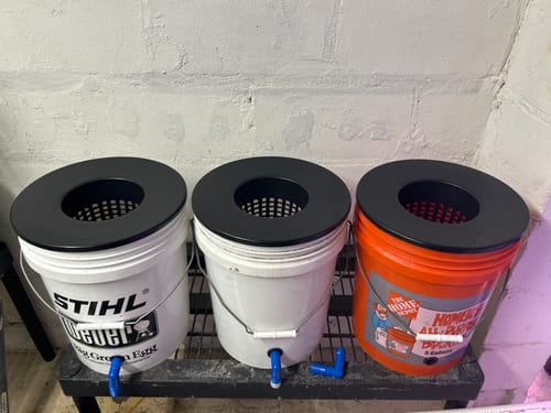 Customer photo review of 6" Net Pot Bucket Lid