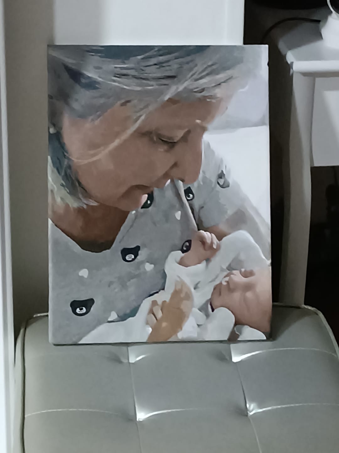 Customer photo review of Pintar por números personalizado | Cuadro personalizado