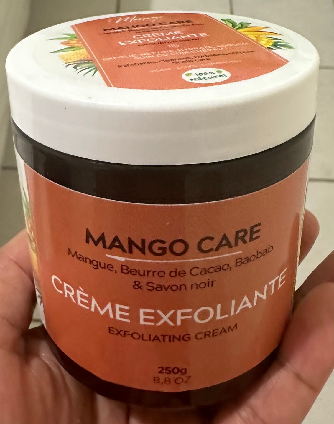 Customer photo review of Crème exfoliante - Gommage doux