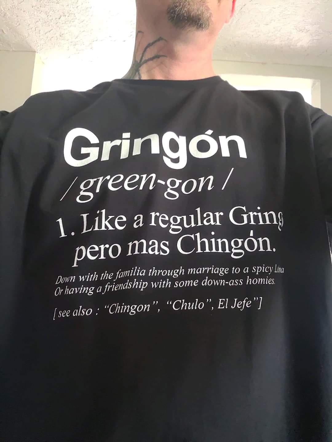 Customer photo review of El Gringon OG Old School T-Shirt