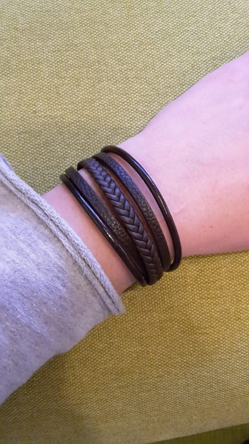 Customer photo review of Lederarmband "Braid"
