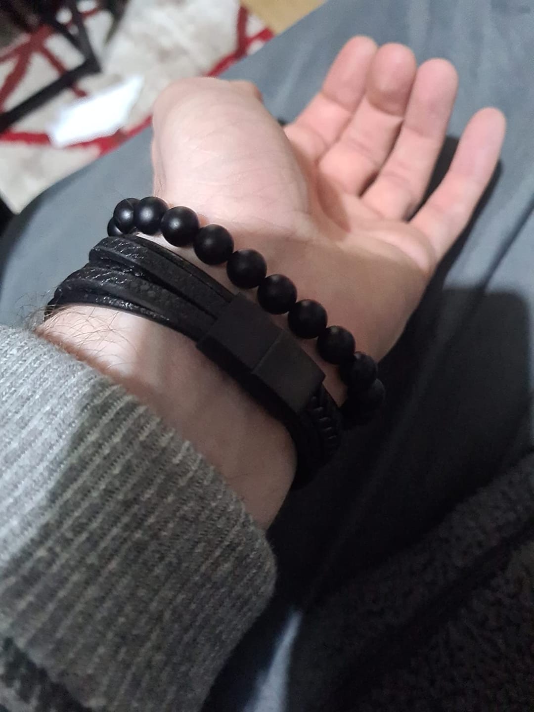 Customer photo review of Lederarmband "Braid"
