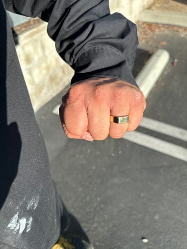 Customer photo review of Geo Signet Ring